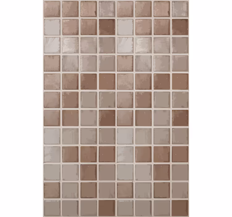 Beige blind with ceramic squares pattern - TenStickers