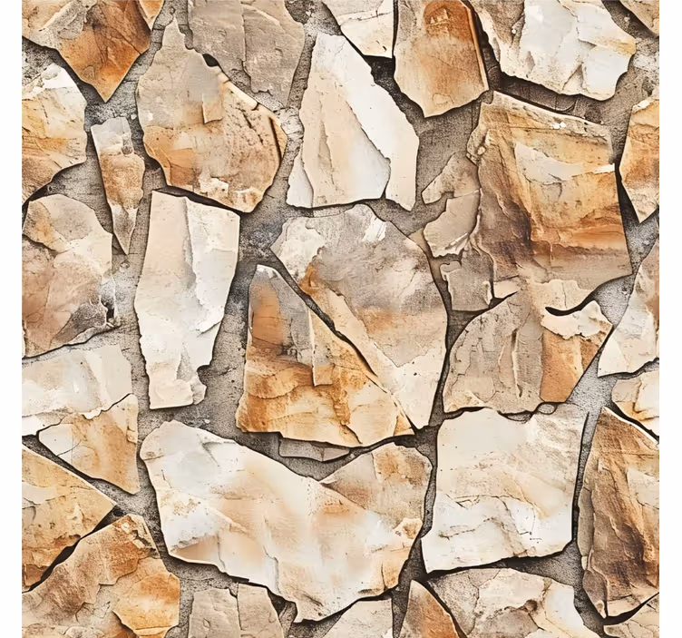 Beige blind with rustic design - TenStickers