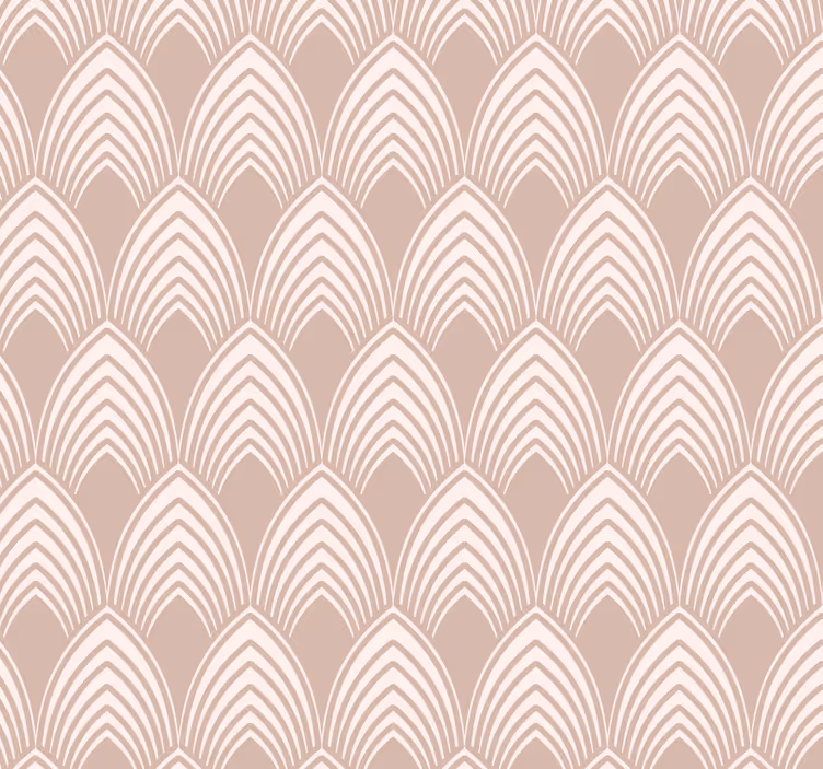 Pink blind in vintage geometric design - TenStickers