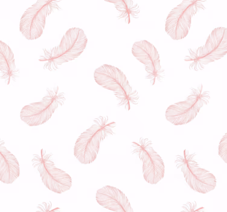 Pink blind with pink feather pattern - TenStickers