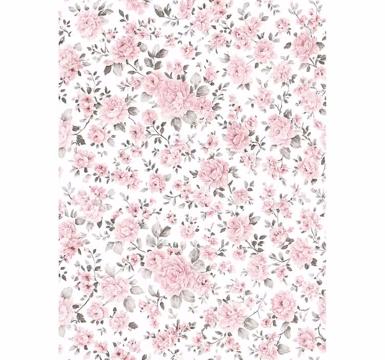 Pink blind vintage floral design - TenStickers