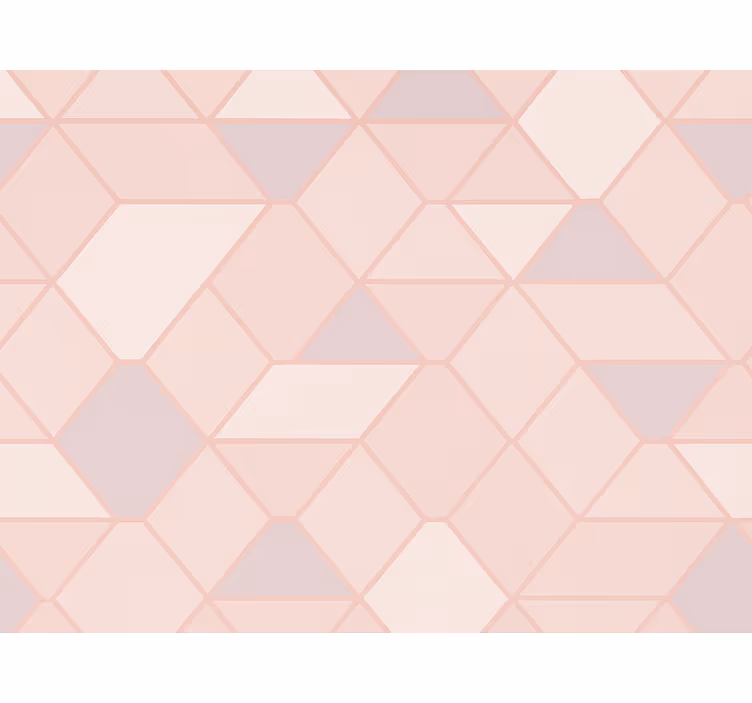 Pink blind modern abstract pink shapes - TenStickers