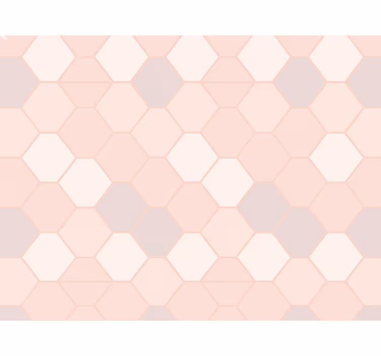 Pink blind modern abstract pink shapes - TenStickers