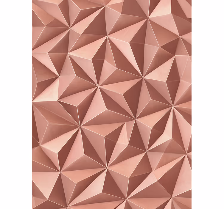 Pink blind with rose gold abstract design - TenStickers