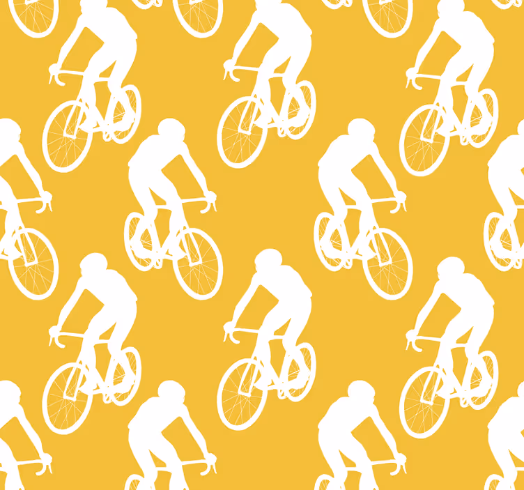 Yellow blind for cyclists - TenStickers