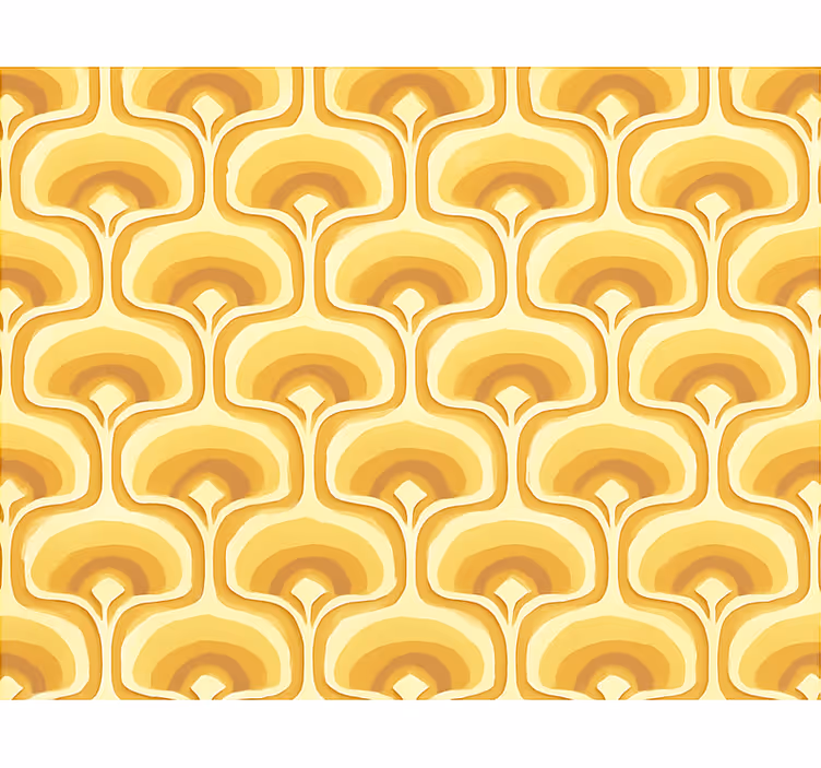 Yellow blind retro yellow design - TenStickers