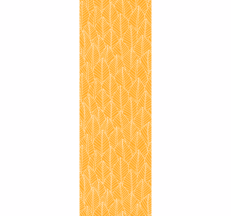 Yellow blind with foliage yellow design - TenStickers