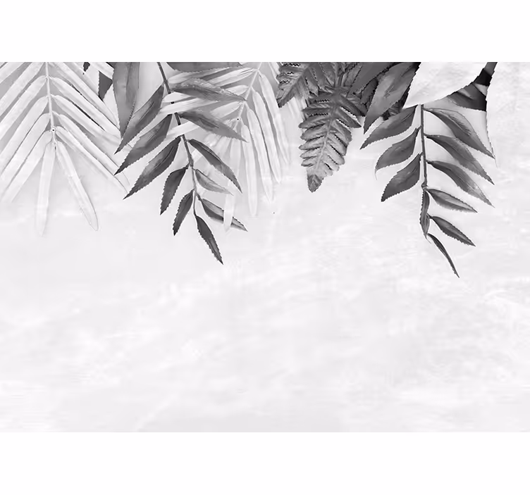 Kitchen blind with gray feather design - TenStickers