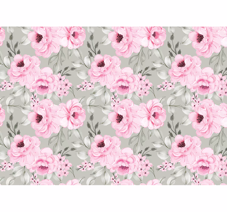 Kitchen blind in pastel color peonies - TenStickers