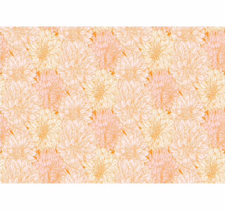 Kitchen blind with a lot of white dahlia texture - TenStickers