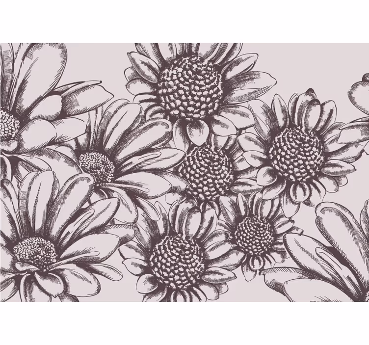Kitchen blind old sunflowers design - TenStickers