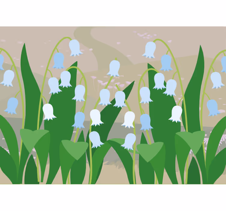 Kitchen blind beautiful snowdrop landscape spring - TenStickers