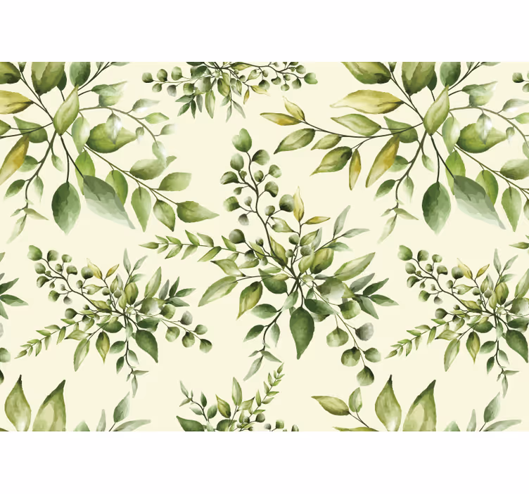 Kitchen blind with tropical flourishing leaves - TenStickers