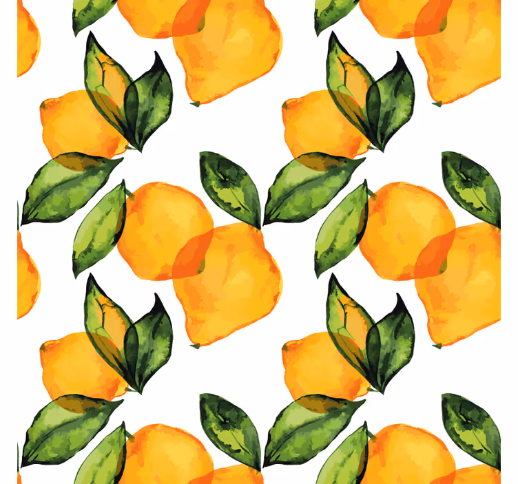 Lemon mediterranean style kitchen blind - TenStickers