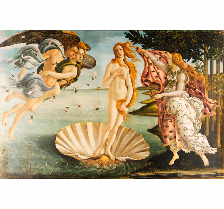 Living room blind venus's arrival - TenStickers