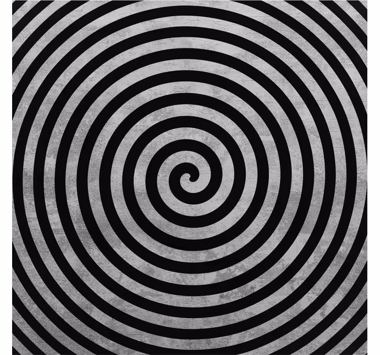 Living room blind in black and white swirl - TenStickers