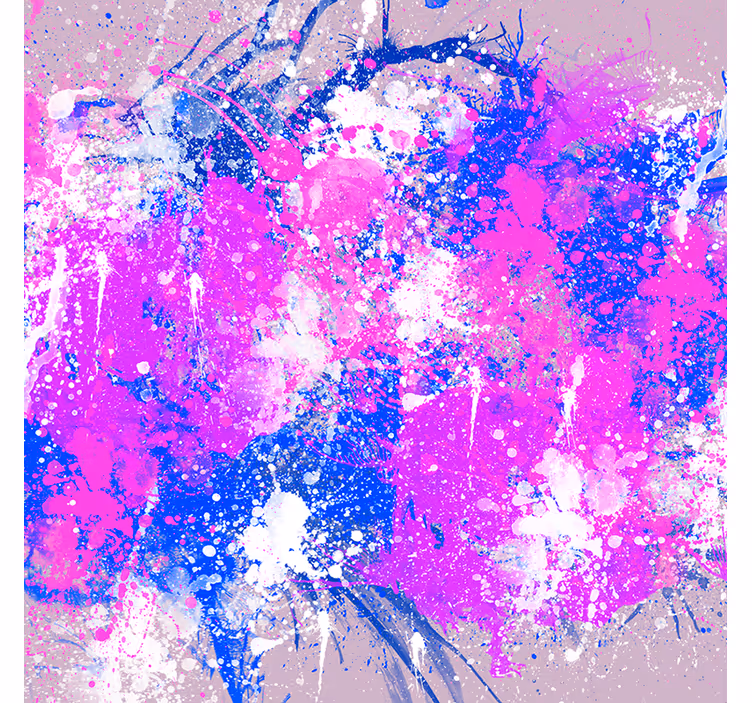Living room blind abstract art color splash - TenStickers