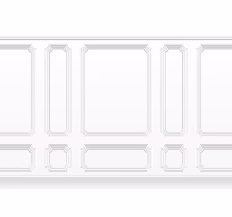 White blind classic quarter panels - TenStickers
