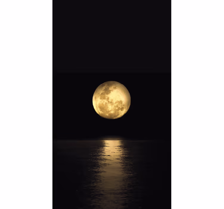 Black blind in golden moonlight - TenStickers