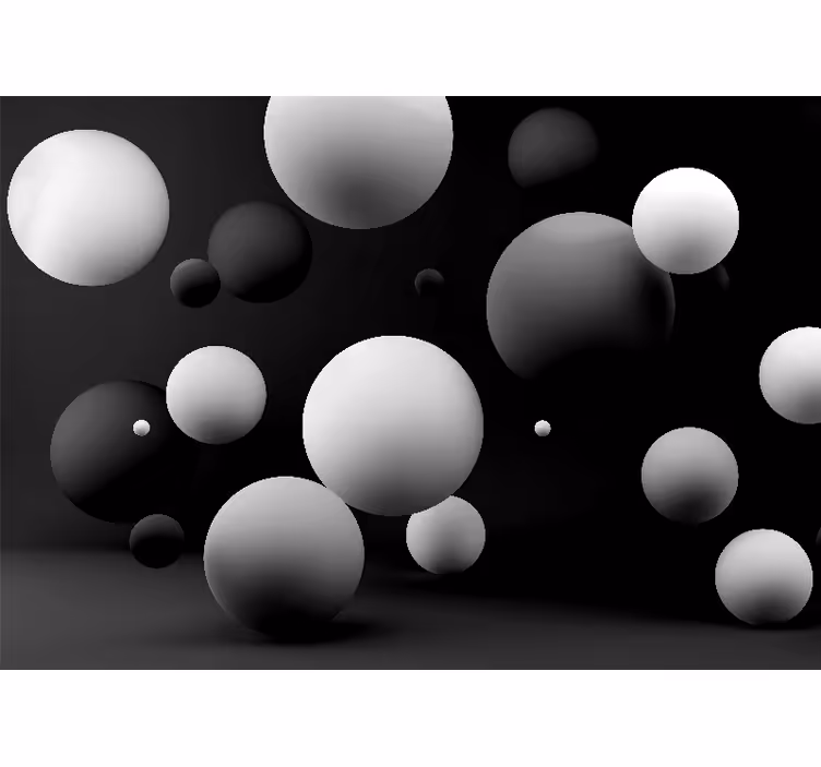 Black blind with white dots on a black background - TenStickers