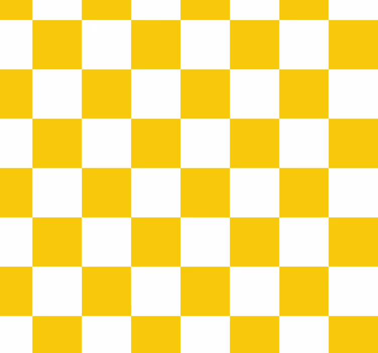 Yellow blind with checkered pattern - TenStickers