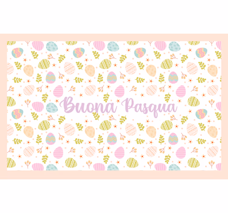 Yellow blind buona pasqua italiana - TenStickers