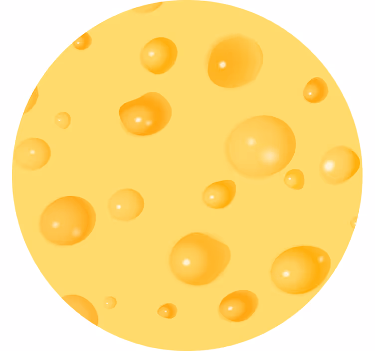 Yellow blind swiss cheese design - TenStickers