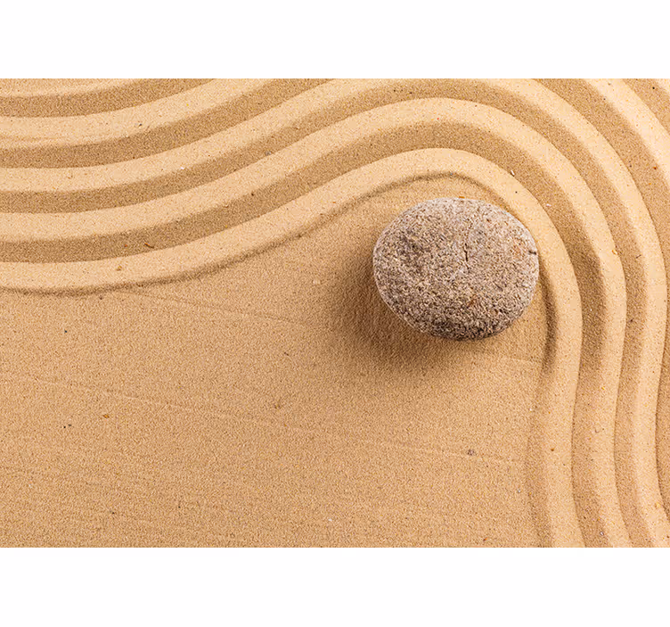 Beige blind textured zen sphere - TenStickers