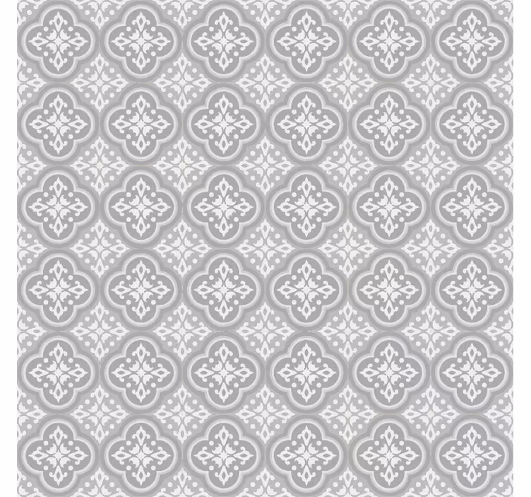 Grey blind grey hydraulic tiles - TenStickers