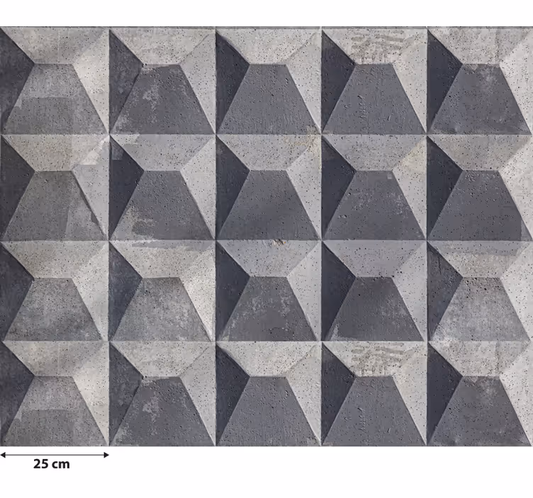 Grey blind with raw concrete texture - TenStickers