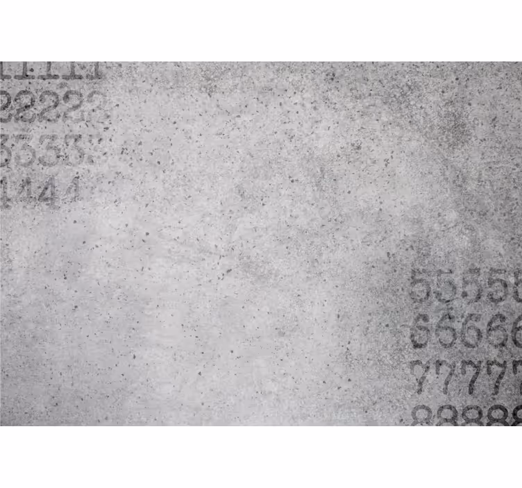 Grey blind with numerical stone finish - TenStickers