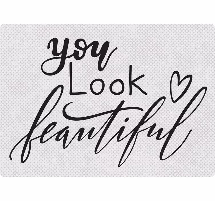 Grey blind you look beautiful - TenStickers