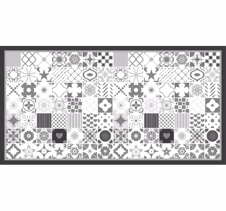 Grey blind "trujillo" grey tiles - TenStickers