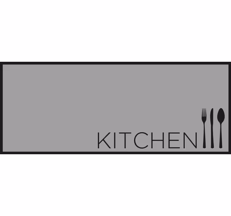 Grey blind for a stylish grey kitchen - TenStickers