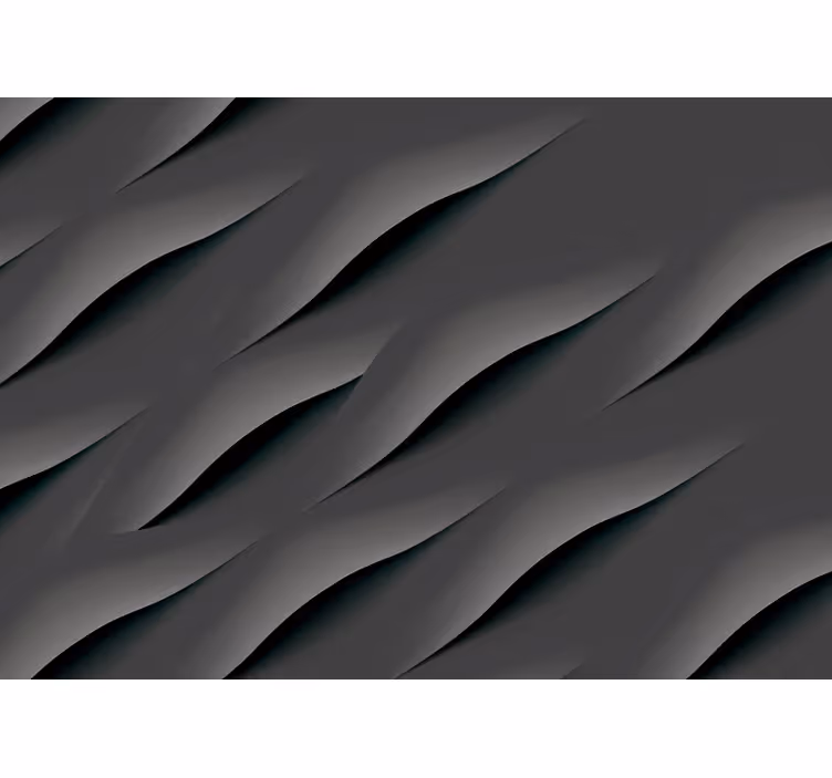 Grey blind with abstract grey wave patterns - TenStickers