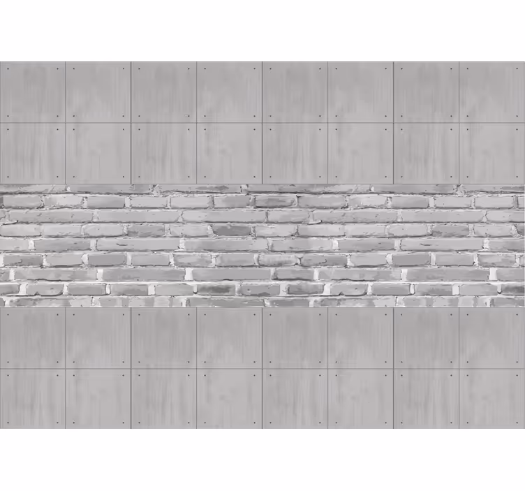 Grey blind concrete panels - TenStickers