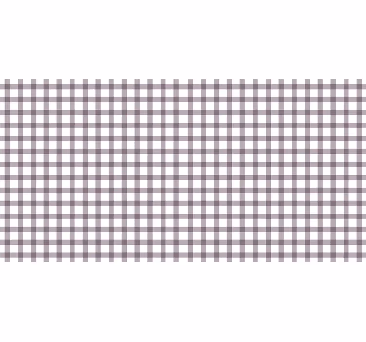 Purple blind in lilac gingham pattern - TenStickers
