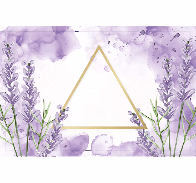 Purple blind digital lavender triangle - TenStickers