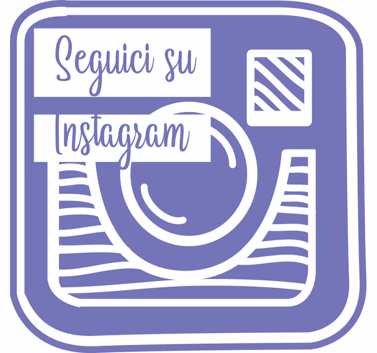 Purple blind our instagram promotion - TenStickers