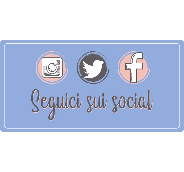 Purple blind social media promotion - TenStickers
