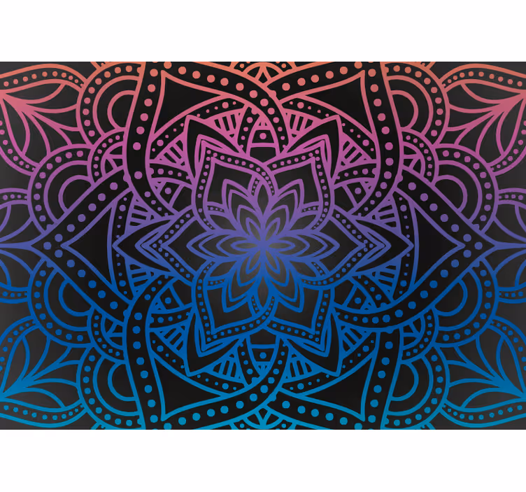 Mandala intricacy living room blind - TenStickers