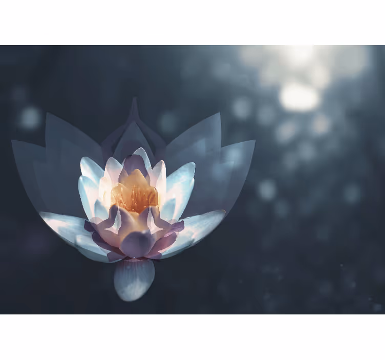 Living room blind for meditation and relaxation - TenStickers