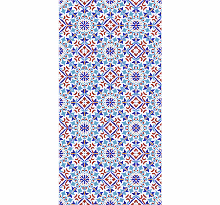 Blue blind with ceramic design - TenStickers