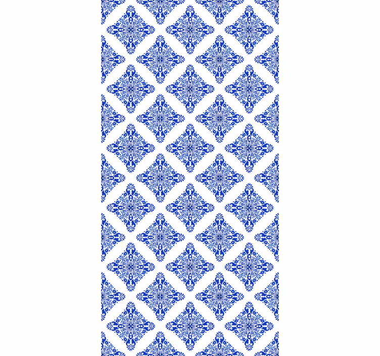 Blue blind in patterned blue design - TenStickers