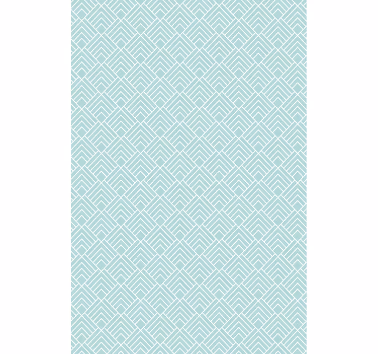 Blue blind with light blue zigzag lines - TenStickers