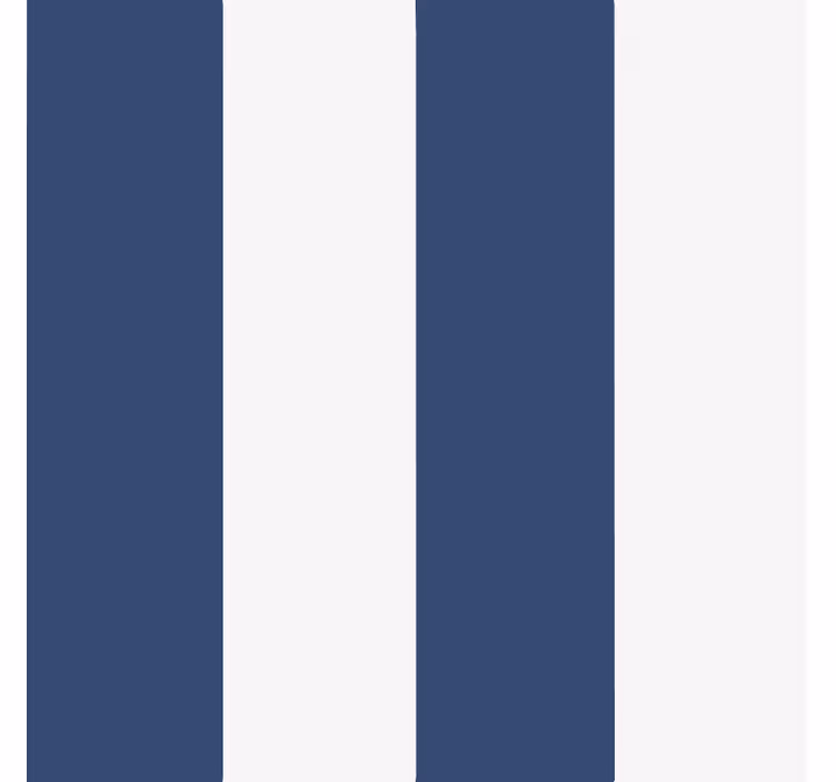 Blue blind classic nautical stripe design - TenStickers