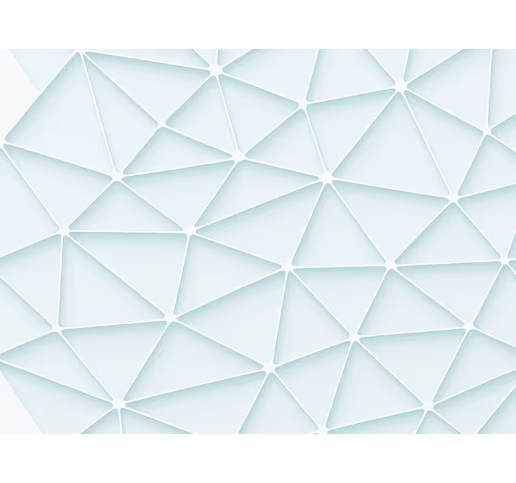 Blue blind with abstract triangle pattern - TenStickers