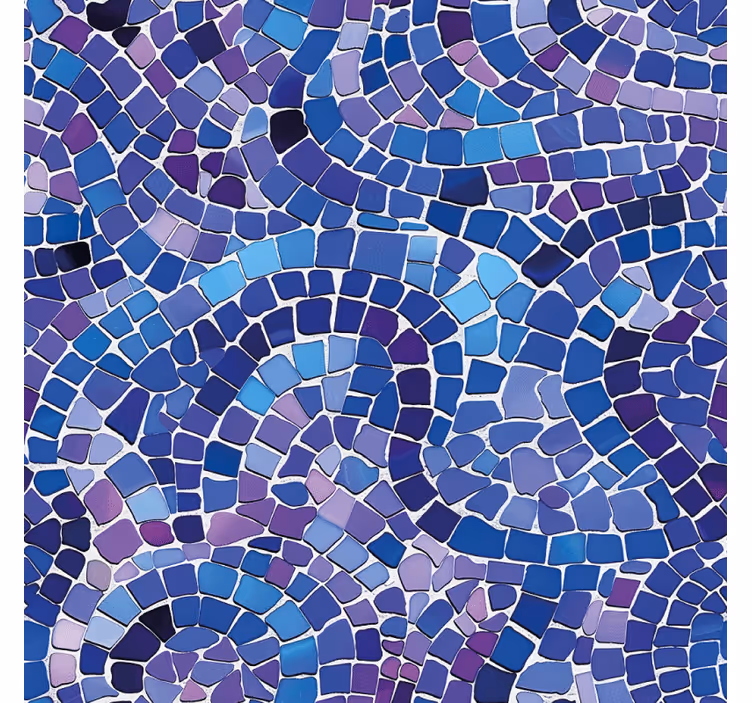 Blue blind with mosaic effect - TenStickers