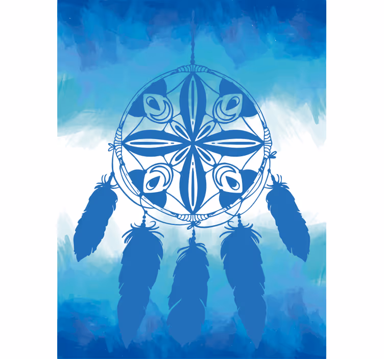 Blue blind decorative dreams - TenStickers