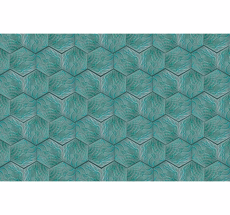 Green blind gaudí tile green - TenStickers